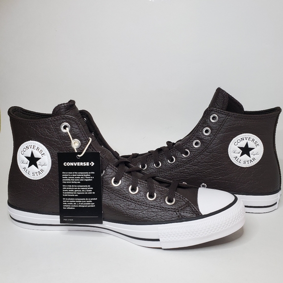 Converse Chuck Taylor All Stars Velvet Brown Tumbled Leather  [A01461C] - Picture 2 of 8